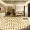 Wefomey Bande LED 40 m, 4000 K, 24 V, flexible, flexible, à intensité variable, pour cuisine, fête, chambre à coucher