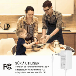 Wefomey Bande LED 40 m, 4000 K, 24 V, flexible, flexible, à intensité variable, pour cuisine, fête, chambre à coucher