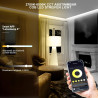 Bande LED COB 5M, commande APP, bande LED blanc chaud blanc froid 2700K-6500K, 24V variable flexible ensemble de bande LED avec 
