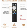 Bande LED COB 5M, commande APP, bande LED blanc chaud blanc froid 2700K-6500K, 24V variable flexible ensemble de bande LED avec 