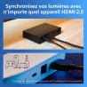 Philips Smart LED Sync Box LED HDMI avec rétroéclairage TV, ruban LED RGBIC pour TV 55-65", synchronisation films, musique, HDMI