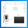 Philips Smart LED Sync Box LED HDMI avec rétroéclairage TV, ruban LED RGBIC pour TV 55-65", synchronisation films, musique, HDMI