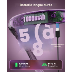 Zivacate Lampe de Lecture de Cou Rechargeable, 3 Températures & 5 Niveaux Réglables, Mains Libres, Minuterie 30/60 Min, Gradatio