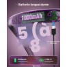 Zivacate Lampe de Lecture de Cou Rechargeable, 3 Températures & 5 Niveaux Réglables, Mains Libres, Minuterie 30/60 Min, Gradatio