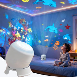 Projecteur LED rotatif dynamique, projecteur de ciel étoilé avec socle, lampe LED étoilée pour enfants, projecteur galaxie pour 