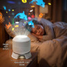Projecteur LED rotatif dynamique, projecteur de ciel étoilé avec socle, lampe LED étoilée pour enfants, projecteur galaxie pour 