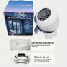 Projecteur LED rotatif dynamique, projecteur de ciel étoilé avec socle, lampe LED étoilée pour enfants, projecteur galaxie pour 