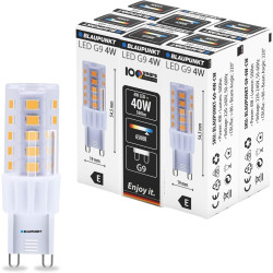 Blaupunkt Ampoule LED G9 4W 500lm 6500K Lumière du Jour, Lot de 6 | Lot économique, Lumière du jour 6500K, Facile à installer, L