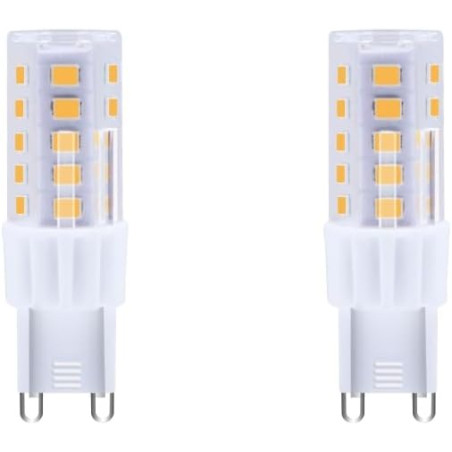 Blaupunkt LED G9 Ampoule Dépolie 4W 500lm 4000K Blanc Naturel, Lot de 2 | Sans scintillement, Finition dépolie anti-reflets, 400