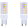 Blaupunkt LED G9 Ampoule Dépolie 4W 500lm 4000K Blanc Naturel, Lot de 2 | Sans scintillement, Finition dépolie anti-reflets, 400