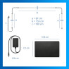 Philips Smart LED HDMI Sync Box with TV Backlight, RGBIC LED Strip for 75-85" TV, Sync with Movies, Music, HDMI 2.0, 4K at 60Hz,