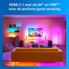 Philips Smart Lighting HDMI Sync Box 2.1 8 K, Rétroéclairage TV 55-65 pouces, Ruban LED RGBIC, Taux de Rafraîchissement Ultra-Ra