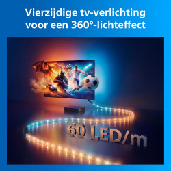 Philips Smart Lighting HDMI Sync Box 2.1 8 K, Rétroéclairage TV 55-65 pouces, Ruban LED RGBIC, Taux de Rafraîchissement Ultra-Ra