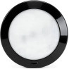 Dream Lighting Plafonnier rond 12 V pour caravane, 12,7 cm, 12,7 cm, 5 W, intensité variable, blanc chaud 3000 K, boîtier noir, 