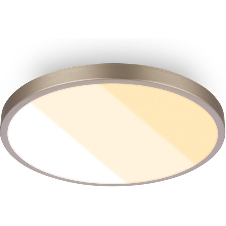 BRILONER - Plafonnier LED, 18W 2000lm, 2700K 3000K 4000K, IP44 Protection éclaboussures, plafonnier lumineux, lampe salle de bai