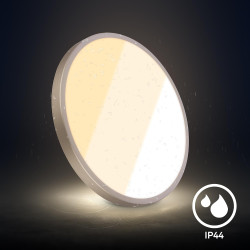 BRILONER - Plafonnier LED, 18W 2000lm, 2700K 3000K 4000K, IP44 Protection éclaboussures, plafonnier lumineux, lampe salle de bai