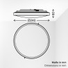BRILONER - Plafonnier LED, 18W 2000lm, 2700K 3000K 4000K, IP44 Protection éclaboussures, plafonnier lumineux, lampe salle de bai