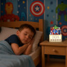 WONDEE Lampe Marvel Les Vengeurs Personnalisable avec Lettres et Dessins, Veilleuse Enfant et Bebe Personnalisée Iron Man, Hulk,