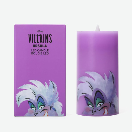 Disney DISVILED01V Bougie LED violette inspirée des méchants Ursula (flamme unique)