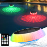 Toowell Éclairage de piscine solaire étanche à LED avec télécommande, RVB, minuterie, 6 couleurs, 12 modes, éclairage flottant p