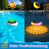 Toowell Éclairage de piscine solaire étanche à LED avec télécommande, RVB, minuterie, 6 couleurs, 12 modes, éclairage flottant p