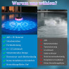 Toowell Éclairage de piscine solaire étanche à LED avec télécommande, RVB, minuterie, 6 couleurs, 12 modes, éclairage flottant p