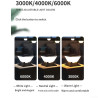 Lampes piliers solaires pour jardin extérieur, IP65 étanche à LED avec 3 températures de couleur, chemin à énergie solaire pour 