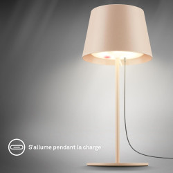 Briloner - lampe de table sans fil, variateur tactile continu, fonction mémoire, ip44, câble usb-c, batterie remplaçable, lampe 