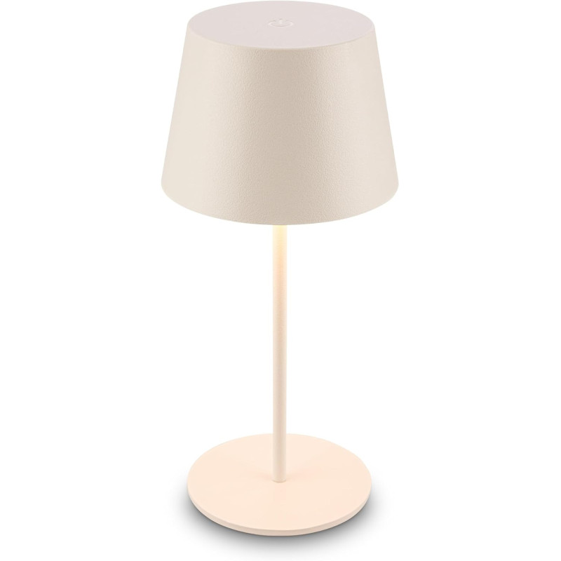 BRILONER - Lampe de table sans fil, variateur tactile continu, fonction mémoire, ip44, câble usb-c, batterie remplaçable, lampe 