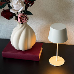 BRILONER - Lampe de table sans fil, variateur tactile continu, fonction mémoire, ip44, câble usb-c, batterie remplaçable, lampe 