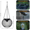 Lot de 2 lampes solaires à suspendre pour l'extérieur - Lanternes solaires rétro à LED - Décoration de jardin - Étanche - En mét