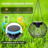 Lot de 2 lampes solaires à suspendre pour l'extérieur - Lanternes solaires rétro à LED - Décoration de jardin - Étanche - En mét