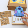 WONDEE Lampe Stitch Personnalisable [Comprend Kit de Lettres et Dessins], Disney Veilleuse Stich Bébé et Enfant Personnalisée - 