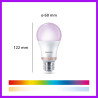 Philips Smart Lighting, Ampoule Connectée LED RGB A60, Pack 2, Culot E27, 1521 lm, Lumière Couleur et Blanc Réglable 2200-6500 K