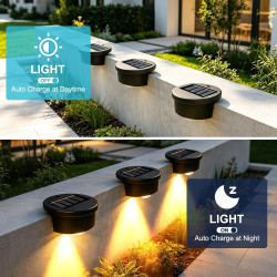 Lot de 4 lampes solaires de piscine, éclairage solaire pour extérieur, jardin, piscine, étanchéité IP65, lampes solaires pour pi