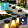 Lot de 4 lampes solaires de piscine, éclairage solaire pour extérieur, jardin, piscine, étanchéité IP65, lampes solaires pour pi