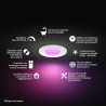 Philips Hue Spot Encastrable Fin, Plafonnier LED Encastré, 1000 lm, 90 mm, Fin, Spectre Complet 1000 K-20000 K, Gradation Ultra 
