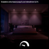 Philips Hue Spot Encastrable Fin, Plafonnier LED Encastré, 1000 lm, 90 mm, Fin, Spectre Complet 1000 K-20000 K, Gradation Ultra 