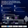 Philips Hue Spot Encastrable Fin, Plafonnier LED Encastré, 1000 lm, 90 mm, Fin, Spectre Complet 1000 K-20000 K, Gradation Ultra 
