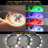 Bande LED COB RGBWW intelligente de 10 m, 672 LED/m, compatible avec Alexa et Google Assistant, synchronisation musicale, bande 