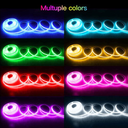 5m wifi COB RGB LED bande lumineuse avec chaîne lumineuse 576led/M 24V dimmable lumière LED déformable avec télécommande bande l
