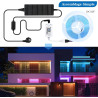 5m wifi COB RGB LED bande lumineuse avec chaîne lumineuse 576led/M 24V dimmable lumière LED déformable avec télécommande bande l