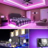 5m wifi COB RGB LED bande lumineuse avec chaîne lumineuse 576led/M 24V dimmable lumière LED déformable avec télécommande bande l