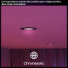 Philips Hue Spot Encastrable Fin, Plafonnier LED Encastré, 1000 lm, 90 mm, Fin, Spectre Complet 1000 K-20000 K, Gradation Ultra 