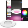 Philips Hue Spot Encastrable Fin, Plafonnier LED Encastré, 1000 lm, 90 mm, Fin, Spectre Complet 1000 K-20000 K, Gradation Ultra 