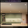 Philips Hue Spot Encastrable Fin, Plafonnier LED Encastré, 1000 lm, 90 mm, Fin, Spectre Complet 1000 K-20000 K, Gradation Ultra 
