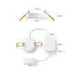 Philips Hue Spot Encastrable Fin, Plafonnier LED Encastré, 1000 lm, 90 mm, Fin, Spectre Complet 1000 K-20000 K, Gradation Ultra 