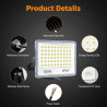 Projecteur LED Extérieur 50W 2 Pièce, 5000LM Spot LED Exterieur | 6500K Blanc Froid Brillant Projecteur Exterieur, IP67 Étanche 