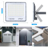 Projecteur LED Extérieur 100W 2 Pièce, 10000LM Spot LED Exterieur | 6500K Blanc Froid Brillant Projecteur Exterieur, IP67 Étanch