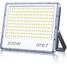 Projecteur LED Extérieur 200W 1 Pièce, 20000LM Spot LED Exterieur | 6500K Blanc Froid Brillant Projecteur Exterieur, IP67 Étanch